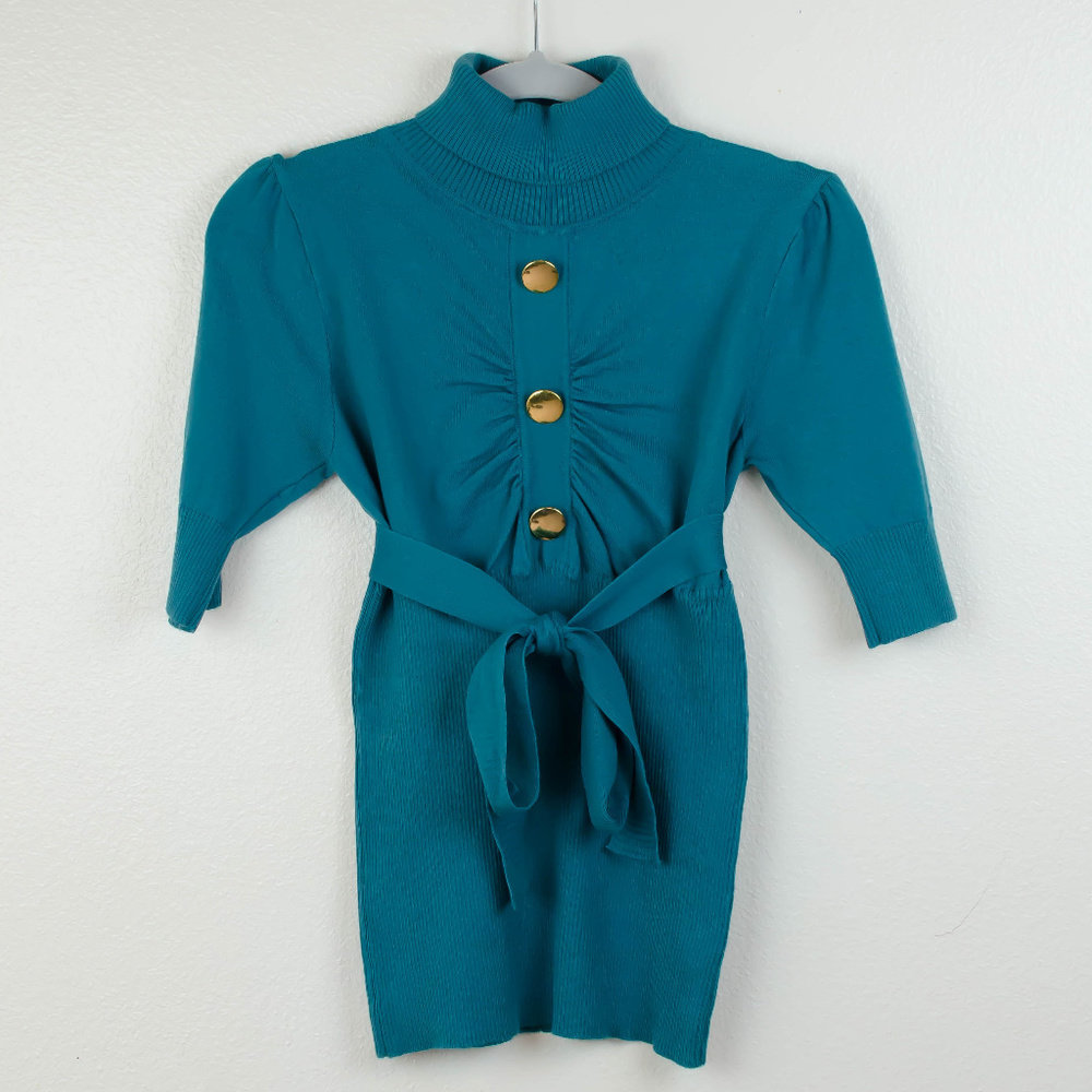 Heart Soul | Teal Turtleneck Business Casual
